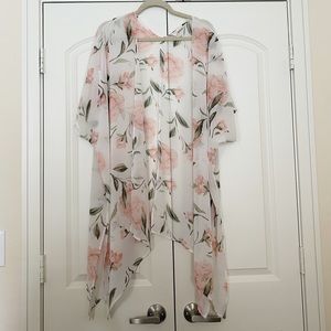 Sheer Floral Duster